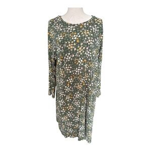 Gudrun Sjoden Green Floral Midi Dress